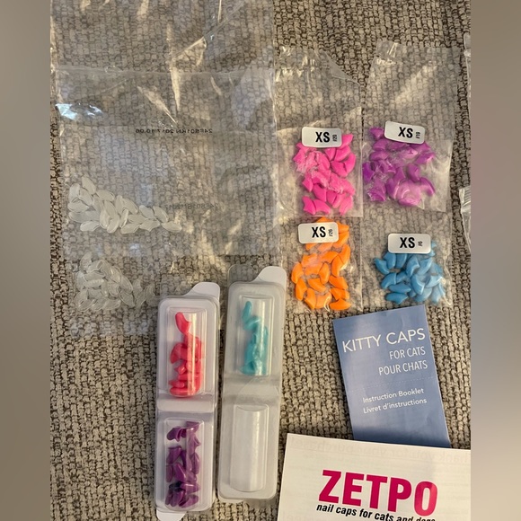 Kitten/Cat Nail Caps plus glue Bundle - Picture 2 of 3
